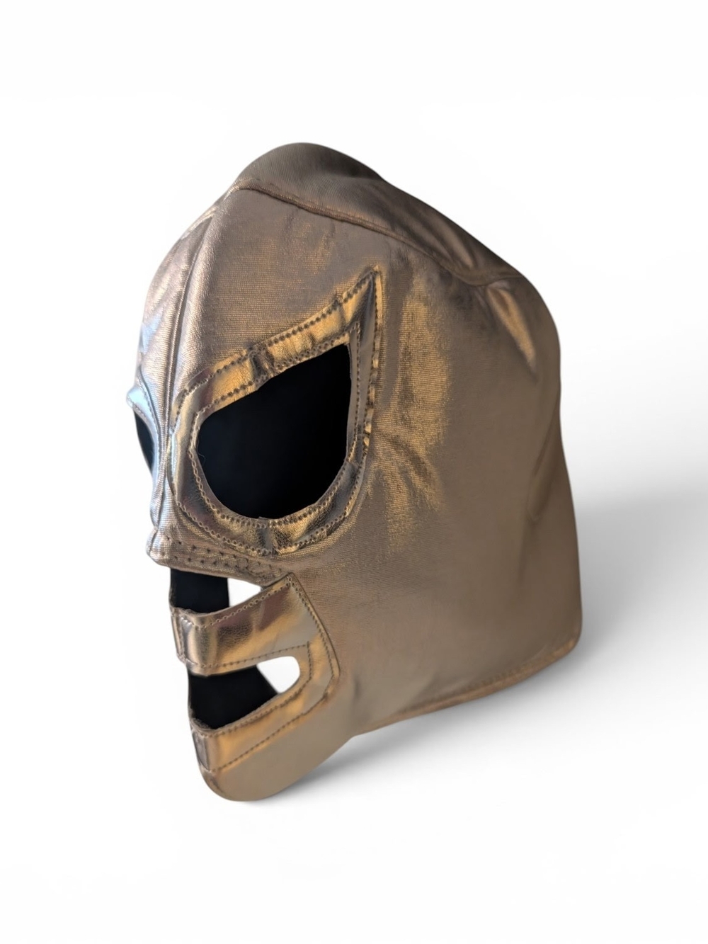 Metallic Silver Lucha Libre Wrestling Mask